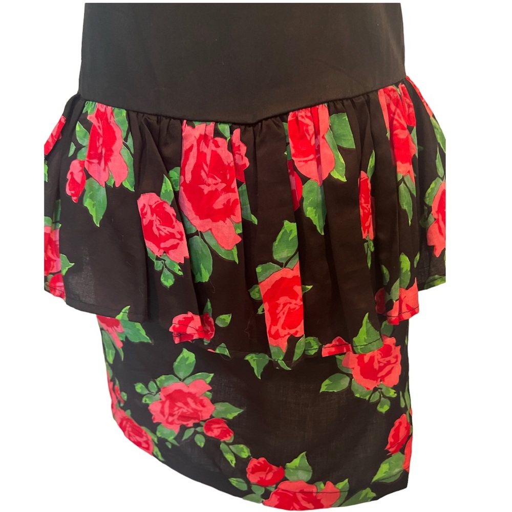 Motel Rocks Gabriella Strapless Rose Peplum Dress NWT S & M - Picture 7 of 14